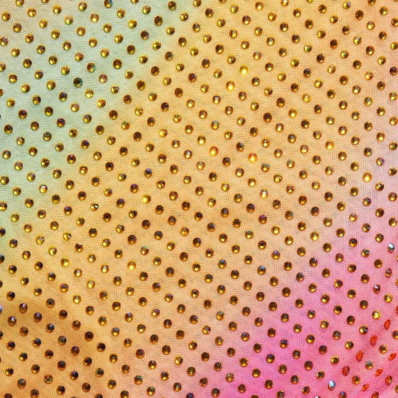 Self-Portrait Printed Mesh Rhinestone Midi Dress - Picture 10 of 14